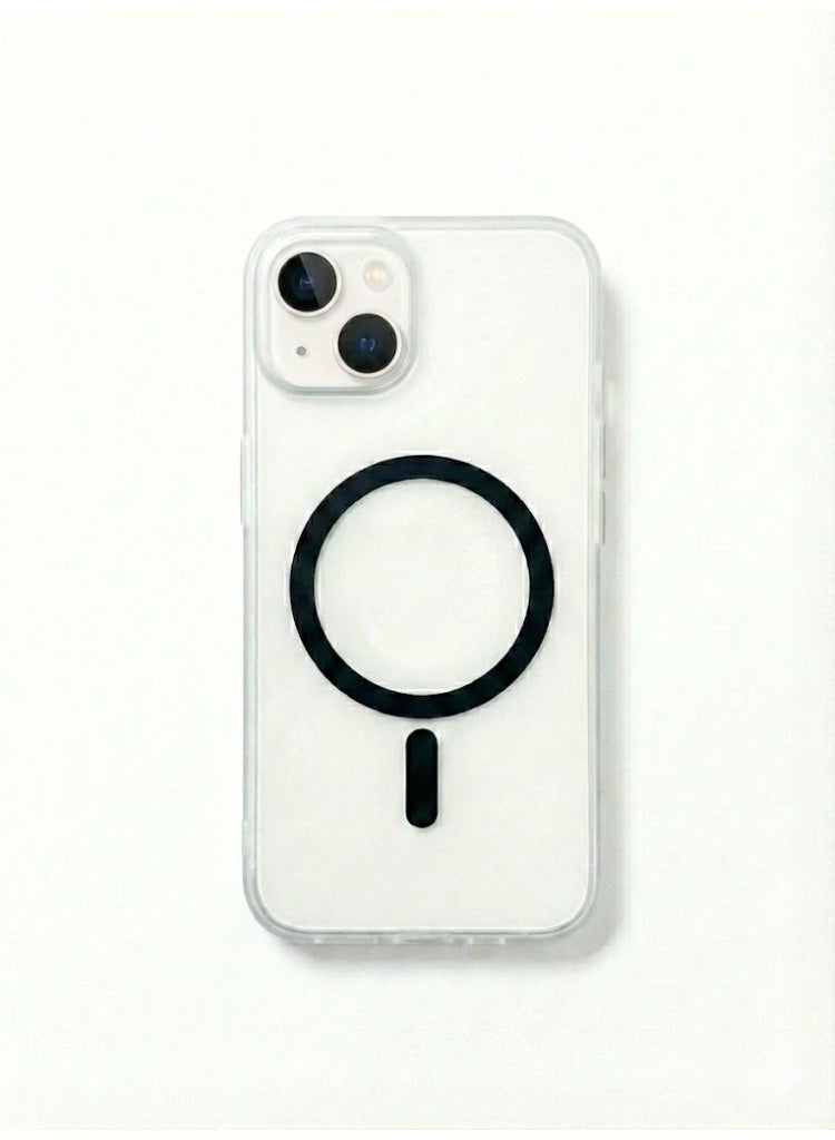 جراب شفاف لهاتف iPhone 13 / 14 ، تصميم أنيق وعصري يوفر الحماية - Image 1